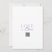 Elegante Bloemen Save the Date Kaart (Achterkant)