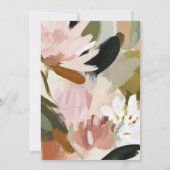 Elegante Bloemen Schilderij 55ste Verjaardag Kaart (Achterkant)