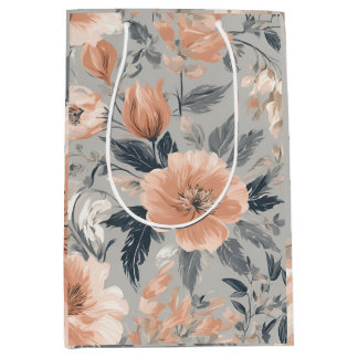 Elegante  Bloemen Shabby Chic Medium Cadeauzakje