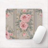 Elegante  Bloemen Shabby Chic Muismat (Met muis)