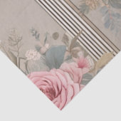 Elegante Bloemen Shabby Chic Tissuepapier (Detail)