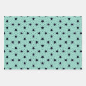 Elegante Bloemen & Sterrenpatronen in Mint Tones Inpakpapier Vel (Voorkant 2)