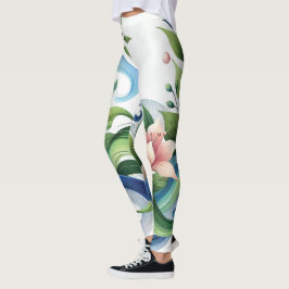 Elegante Bloemen & Stromende Natuur Vrouwen Leggings
