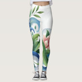 Elegante Bloemen & Stromende Natuur Vrouwen Leggings (Voorkant)