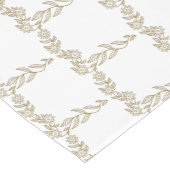 Elegante Bloemen Tafelloper – Uniek Ontwerp (Hoek)