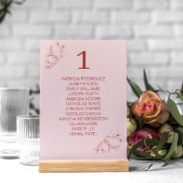 Elegante Bloemen Terracotta Boho bruiloft Kaart