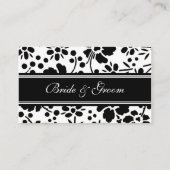 Elegante Bloemen Trouwtafel Plaats Instelling Kaar Plaatskaartje (Achterkant)