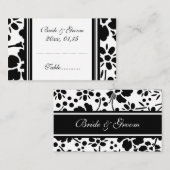 Elegante Bloemen Trouwtafel Plaats Instelling Kaar Plaatskaartje (Voorkant / Achterkant)