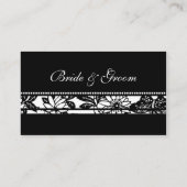 Elegante Bloemen Trouwtafel Plaats Instelling Kaar Plaatskaartje (Achterkant)