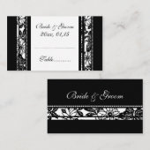 Elegante Bloemen Trouwtafel Plaats Instelling Kaar Plaatskaartje (Voorkant / Achterkant)