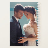 Elegante Bloemen Twee Foto en Naam Planner (Achterkant)