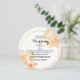 Elegante bloemen uitnodiging