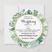 Elegante bloemen uitnodiging (Voorkant)