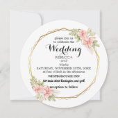 Elegante bloemen uitnodiging (Voorkant)