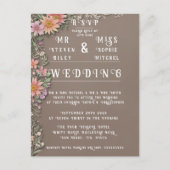 Elegante Bloemen Uitnodiging Sets (Voorkant)