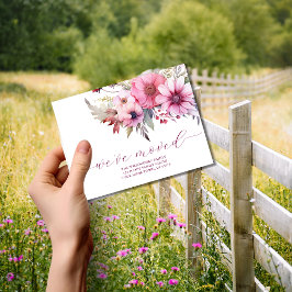 Elegante Bloemen Verhuisaankondiging Briefkaart