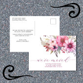 Elegante Bloemen Verhuisaankondiging Briefkaart