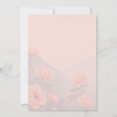 Elegante Bloemen Verjaardag Kaart met 3D Roze Bloe (Achterkant)