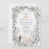 Elegante Bloemen Victoriaans filigraan Kaart (Voorkant)