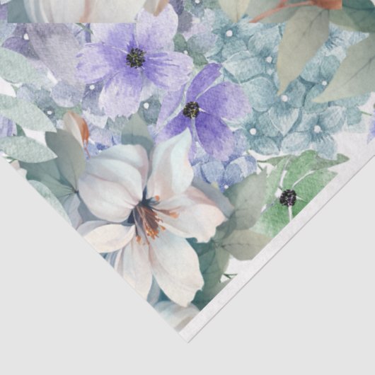 Elegante Bloemen & Vlinders Decoupage Tissuepapier (Detail)