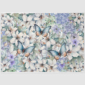 Elegante Bloemen & Vlinders Decoupage Tissuepapier (Voorkant)