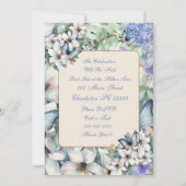 Elegante bloemen & vlinders verjaardag kaart (Achterkant)