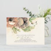 Elegante bloemen Vrijgezellenfeest Kaart (Staand voorkant)