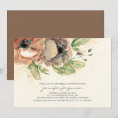 Elegante bloemen Vrijgezellenfeest Kaart (Voorkant / Achterkant)