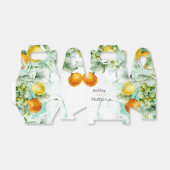 Elegante bloemen & vruchten aquarel zomer bruiloft bedankdoosjes (Uitgevouwen)