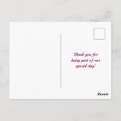 Elegante Bloemen Waterverf Dank u Kaart Custom (Achterkant)