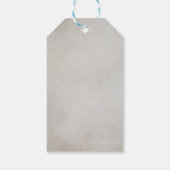 Elegante Bloemen Waterverf Dank u Label Cadeaulabel (Achterkant)