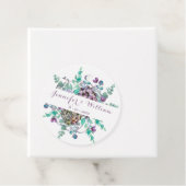 Elegante Bloemen Waterverf Hydrangea Bruiloft Bedankjes Labels (In situ)