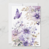 Elegante Bloemen Waterverf Moederdag Brunch Kaart (Achterkant)