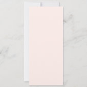 Elegante Bloemen Wedding Menu Uitnodiging (Achterkant)