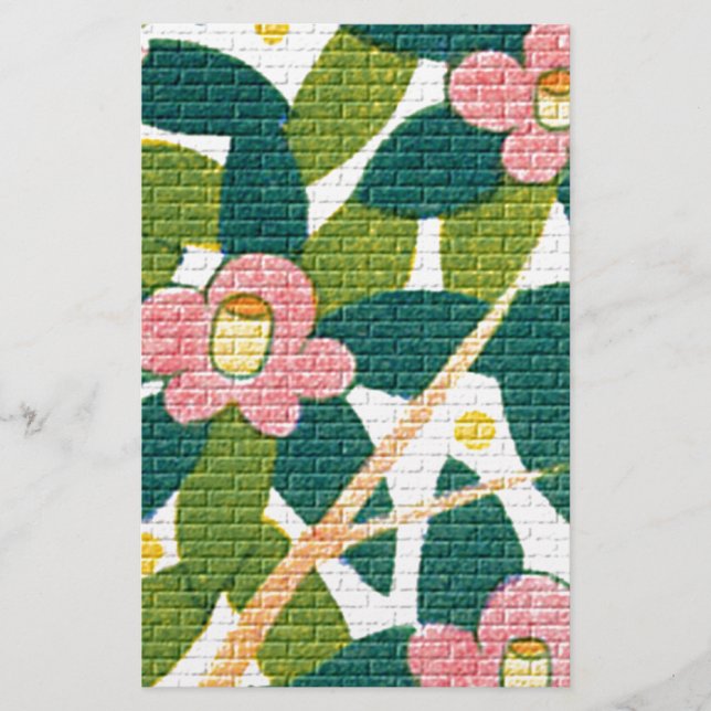 Elegante Bloemen & Wijnstokken (Voorkant)