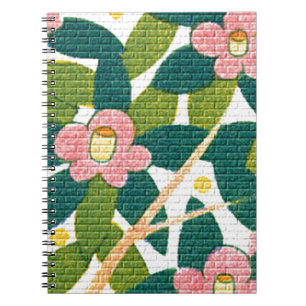 Elegante Bloemen & Wijnstokken Notitieboek