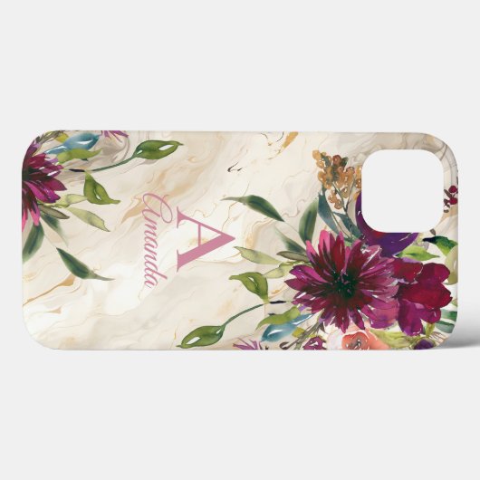Elegante Bloemen Wildbloemen Case-Mate iPhone Case (Achterkant (horizontaal))