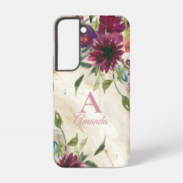 Elegante Bloemen Wildbloemen Samsung Galaxy Hoesje