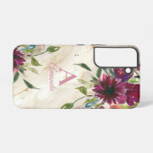 Elegante Bloemen Wildbloemen Samsung Galaxy Hoesje (Achterkant horizontaal)