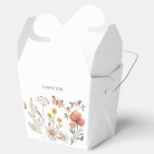Elegante bloemen wilde bloem bedankdoosjes (Geopend)
