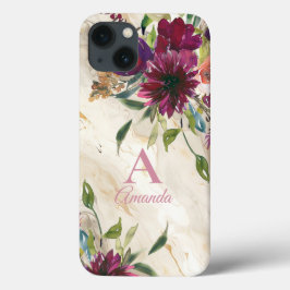 Elegante bloemen wilde bloemen Case-Mate iPhone case
