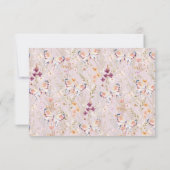 Elegante Bloemen Wildflower Lavendel Verjaardag RS (Achterkant)