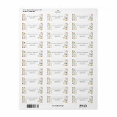 Elegante Bloemen Wildflower Retouradres Label (Full Sheet)