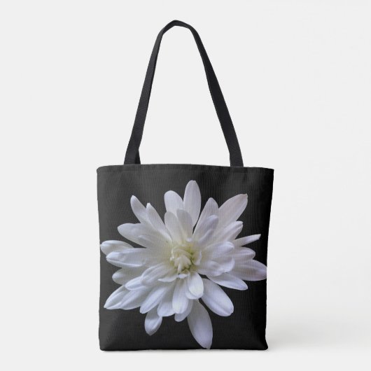 Elegante bloemen witte bloem witte madeliefje tote bag (Achterkant)