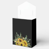 Elegante bloemen zonnebloemen dank u bruiloft bedankdoosjes (Geopend)