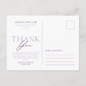 Elegante bloemenansichtkaart aankondigingskaart (Achterkant)