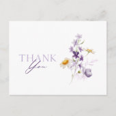 Elegante bloemenansichtkaart aankondigingskaart (Voorkant)