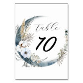 Elegante bloemenaquarel bruiloft kaart (Achterkant)