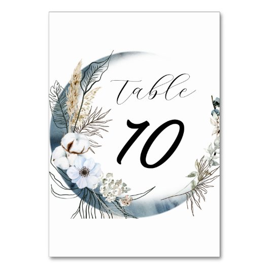 Elegante bloemenaquarel bruiloft kaart (Achterkant)