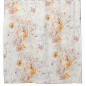 Elegante bloemenaquarel douchegordijn (Voorkant)